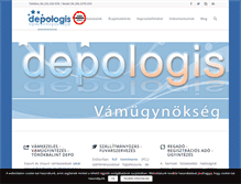 Tablet Screenshot of depologis.hu